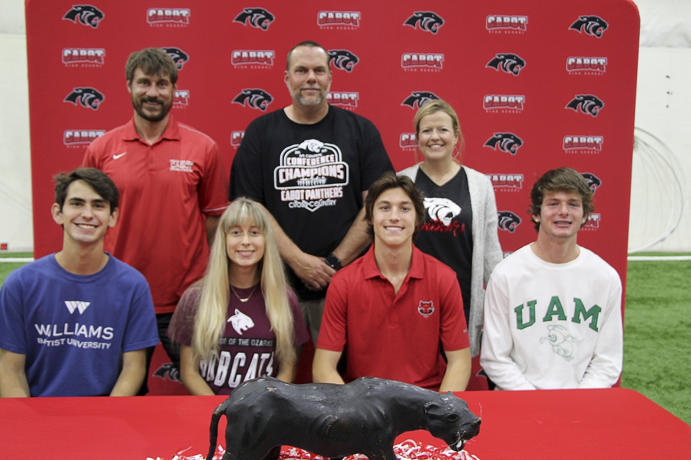 2021 CHS Track College Signees and the CHS Coaches